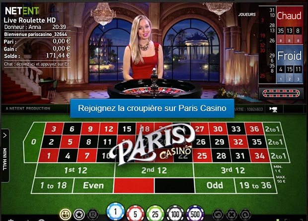 ParisCasino Live Roulette